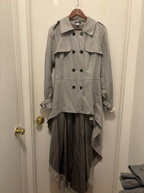 Venus Gray Trenchcoat/Duster NWOT  Size 16